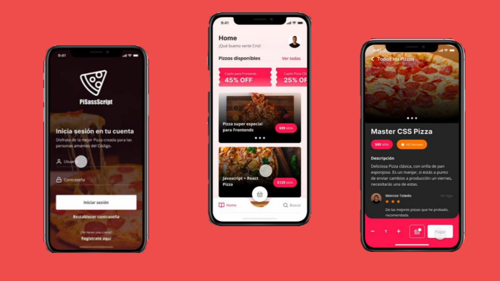 Pizza app Movile